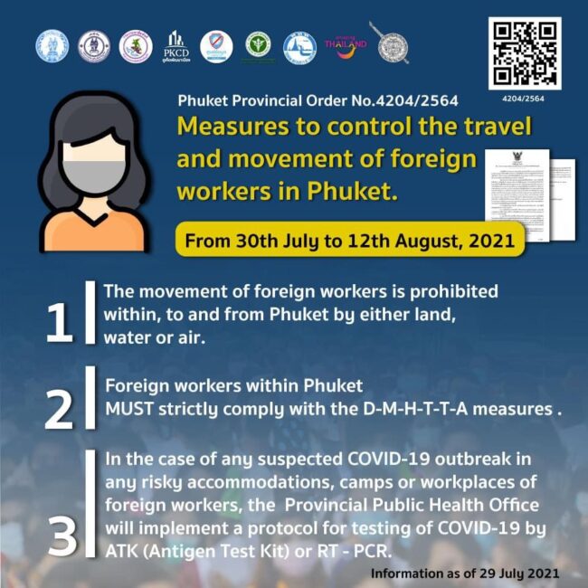 タイ・プーケットのコロナウイルス　プーケットの規制
